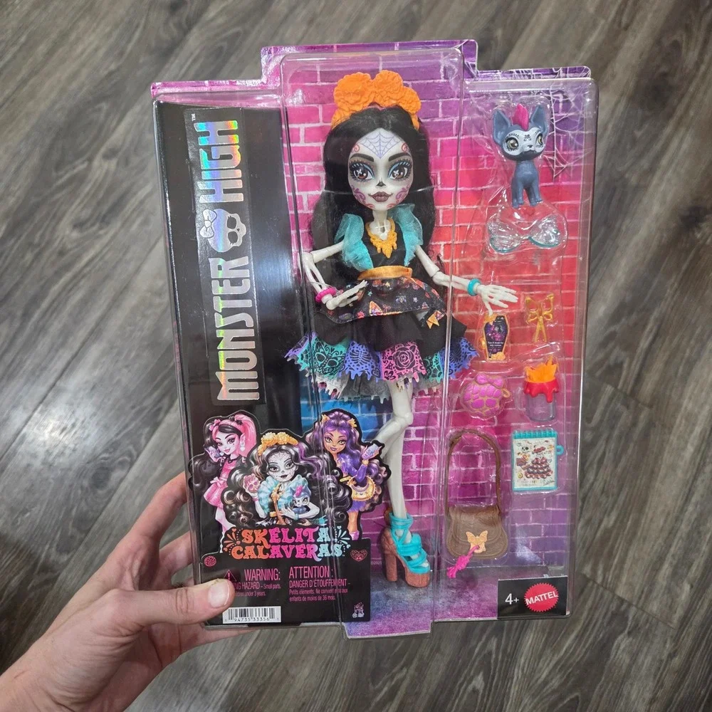 Mattel Monster High Skelita Calaveras Doll G3 10in Multicolor  Gothcore IN HAND